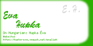 eva hupka business card